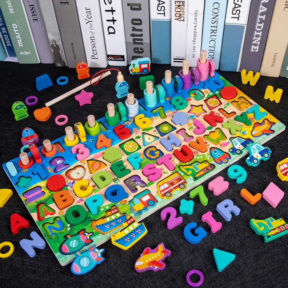 Juguete de Madera Montessori +100 Piezas