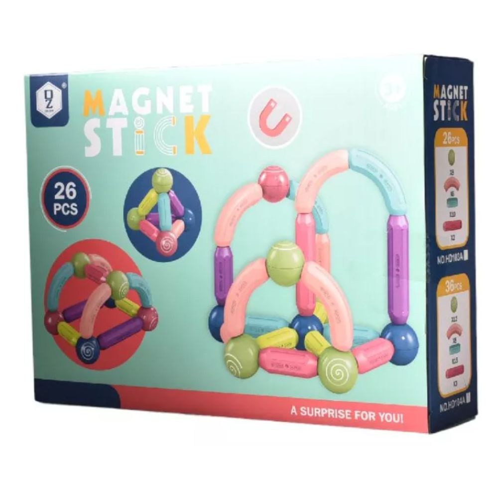 Bloques Magnéticos Montessori (26 pzs)