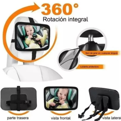 Espejo de Seguridad 360° para Auto